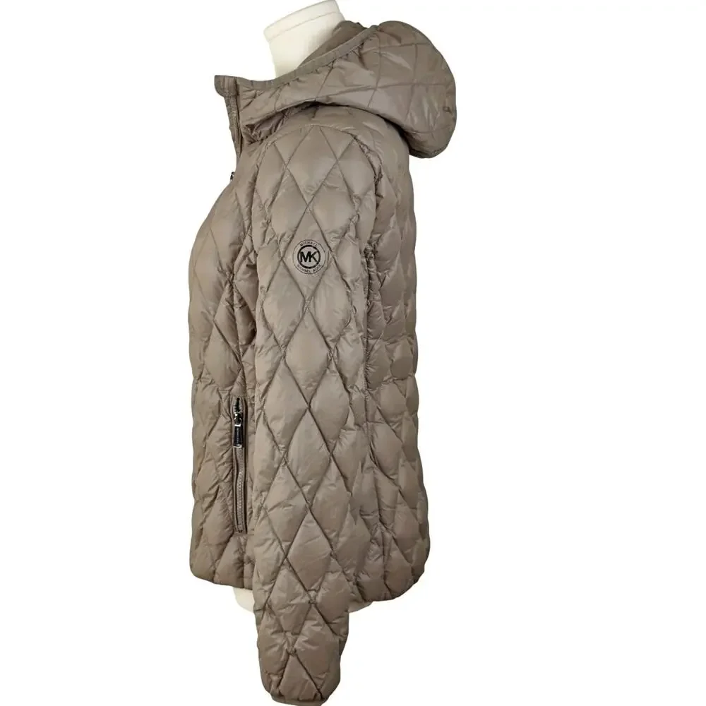 Michael Kors Nissy Packable Jacket  Hooded Down Fill PufferGoose